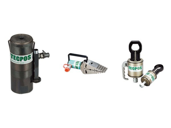 TECPOS hydraulic bolt tensioners and hydraulic flange spreaders